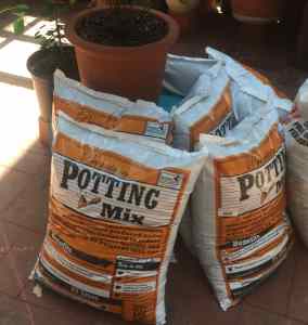 potting mix bags